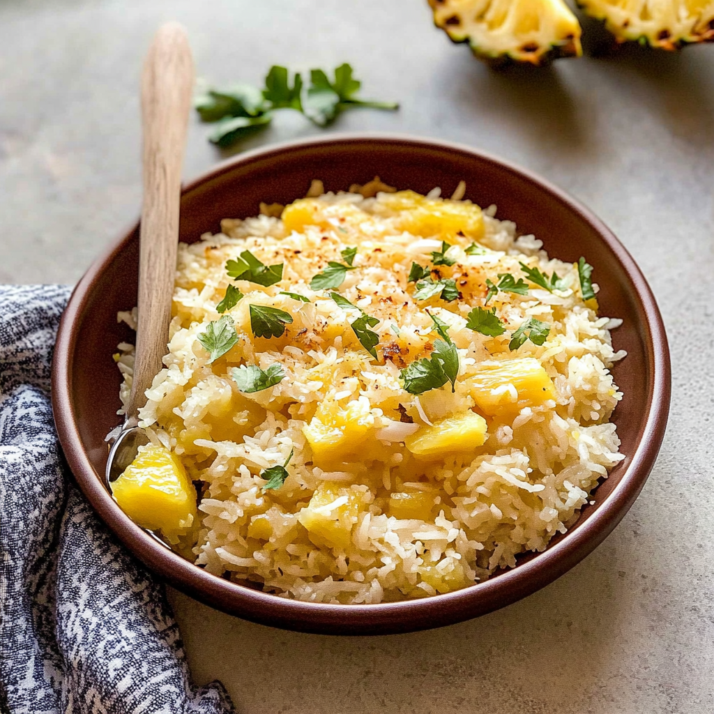Tropical Coconut Pineapple Rice Recipe