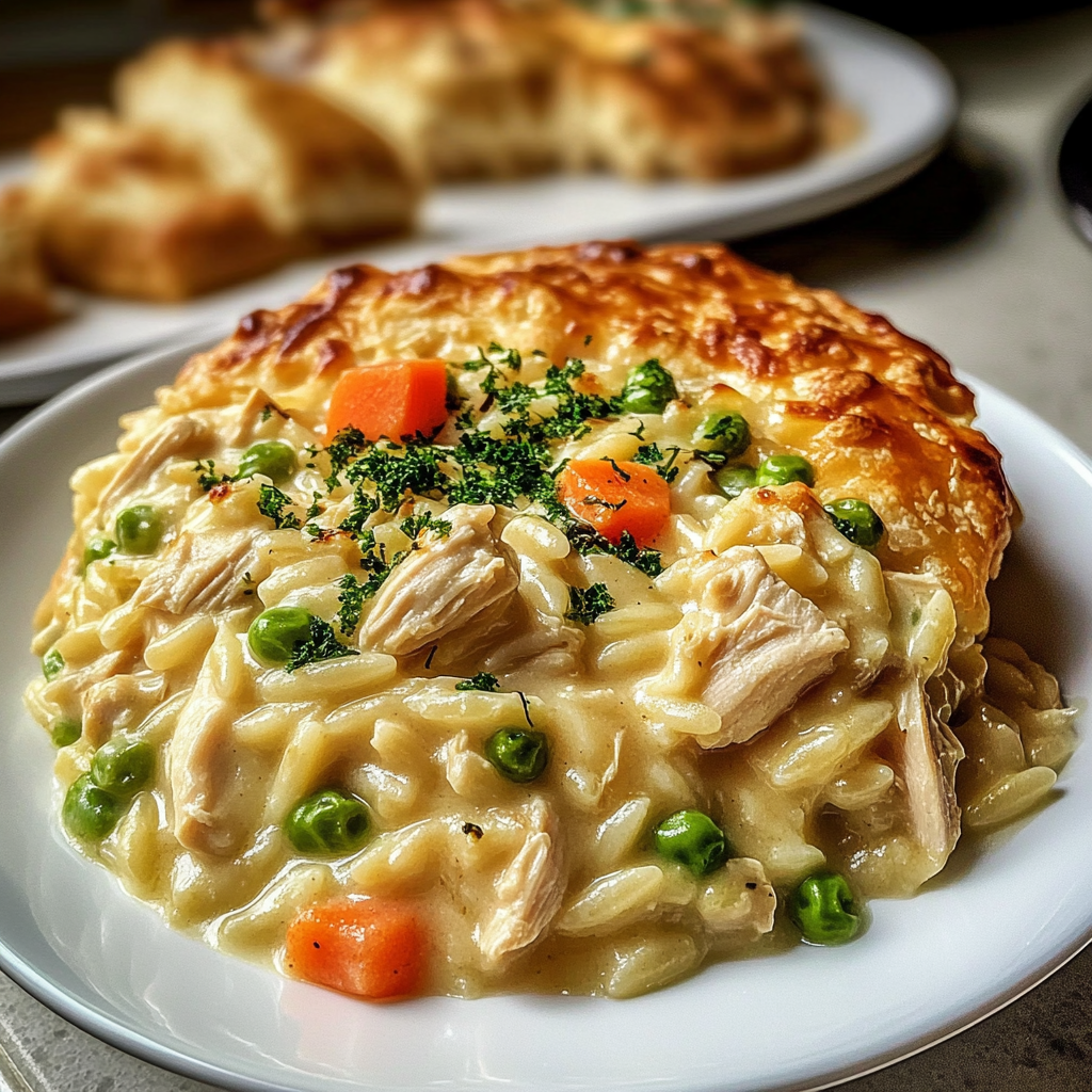 Creamy Chicken Pot Pie ORZO