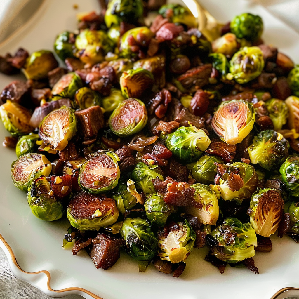Brussels Sprouts with Beef Thanksgiving Recipe