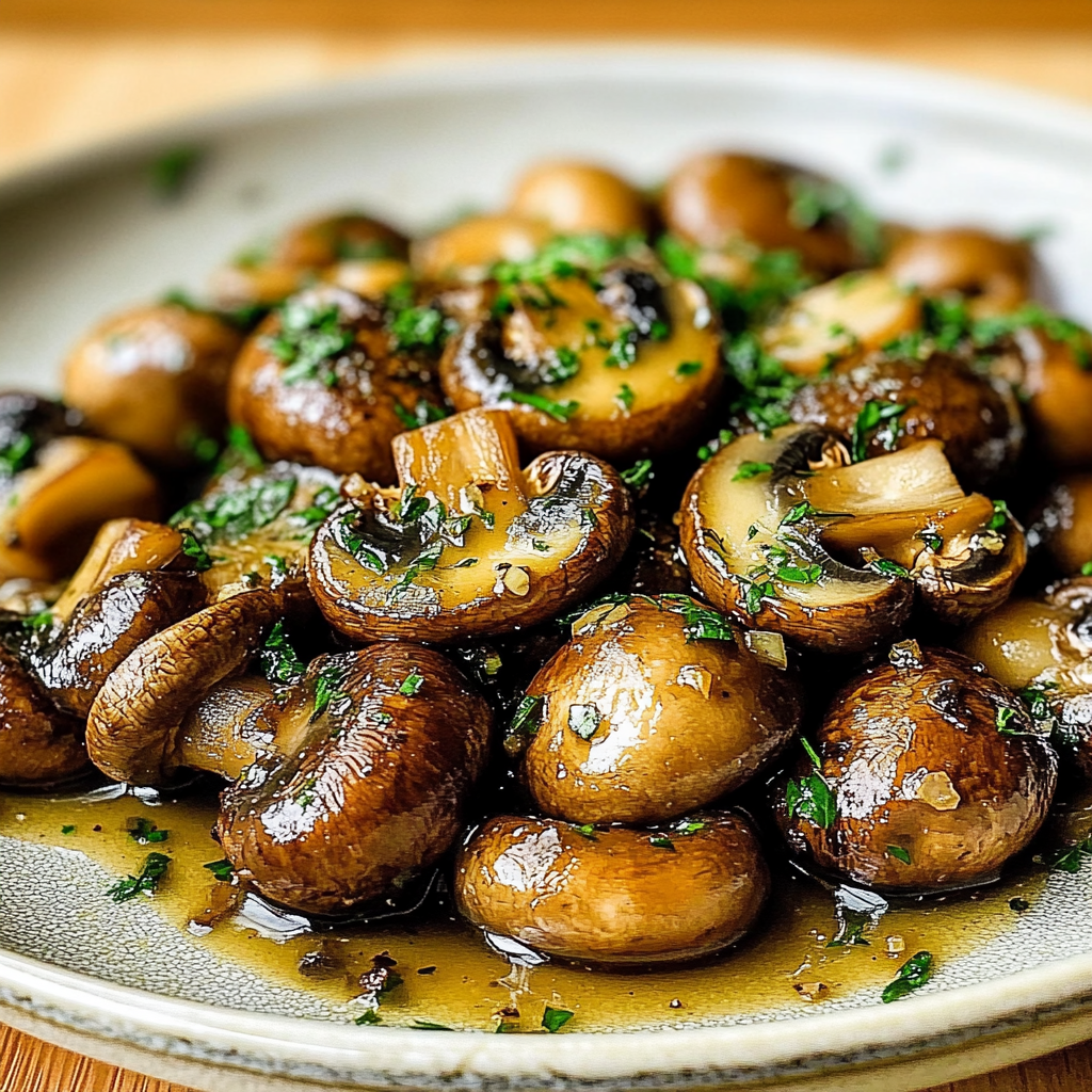 Savory Garlic Butter Mushrooms